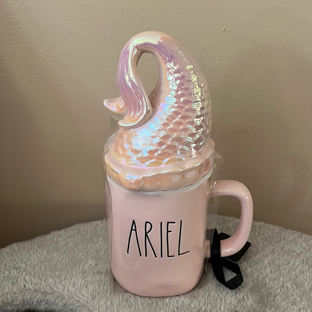 Rae dunn x disney little mermaid mug with lid NWT